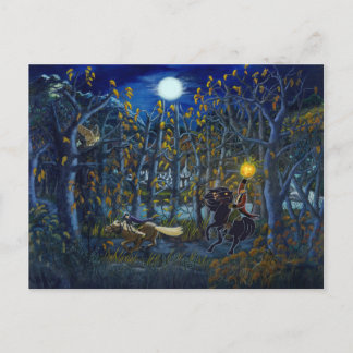 Halloween briefkaart "Headless Horseman Chase"