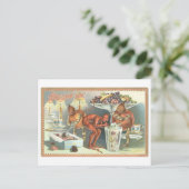 Halloween Briefkaart met Snoep en Duivel (Staand voorkant)