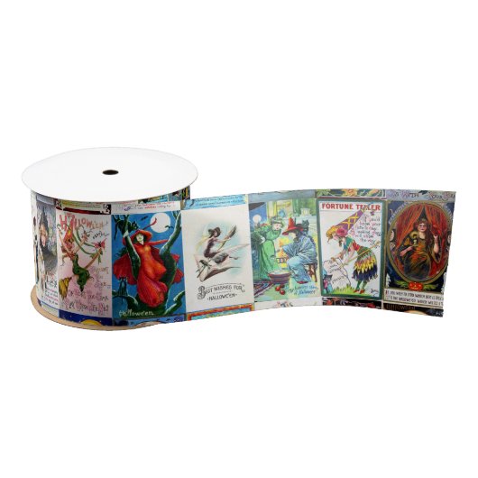 Halloween  Briefkaart Satijnen Lint (Spoel)