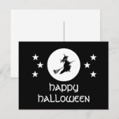 Halloween Briefkaart slaan, zwart (Voorkant / Achterkant)