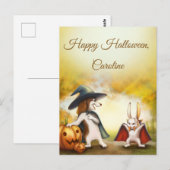 Halloween Briefkaart stijl (Voorkant / Achterkant)