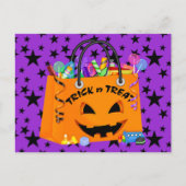 Halloween Briefkaart Trick or treat uitnodiging (Voorkant)