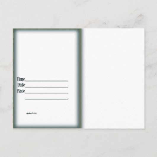 Halloween Briefkaart uitnodiging (Achterkant)