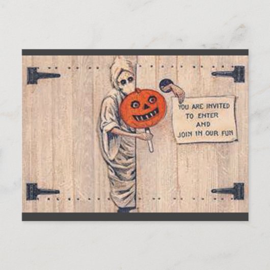  Halloween Briefkaart / Uitnodiging, rond 1920 (Voorkant)