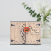  Halloween Briefkaart / Uitnodiging, rond 1920 (Staand voorkant)
