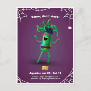 Halloween Briefkaart voor Aquarius