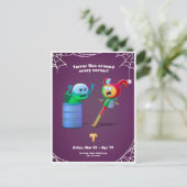 Halloween Briefkaart voor Aries (Staand voorkant)