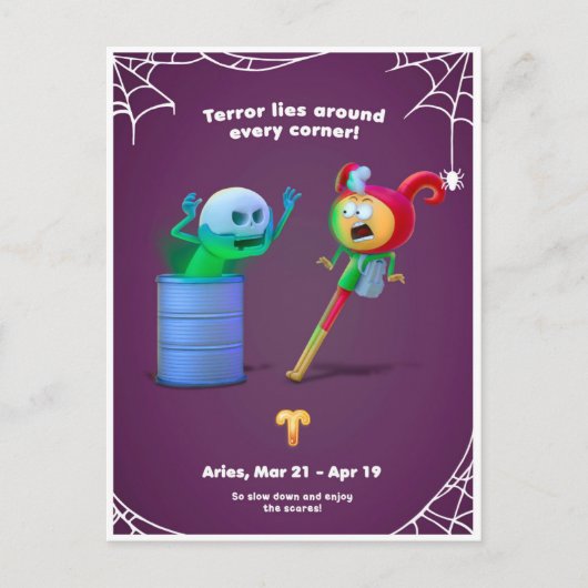 Halloween Briefkaart voor Aries (Voorkant)