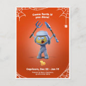 Halloween Briefkaart voor Capricorn (Voorkant)