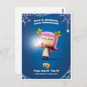 Halloween-Briefkaart voor virgo Briefkaart (Voorkant / Achterkant)