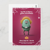 Halloween Briefkaart voor Weegschaal (Voorkant / Achterkant)