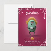 Halloween Briefkaart - Weegblad (Voorkant / Achterkant)