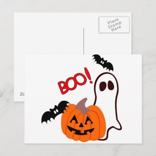 Halloween briefkaarten (Voorkant / Achterkant)