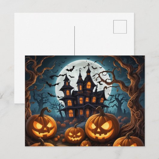 Halloween briefkaarten (Voorkant / Achterkant)
