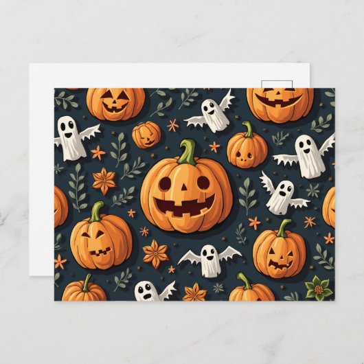 Halloween Briefkaarten (Voorkant / Achterkant)