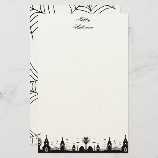 Halloween Briefpapier (Voorkant / Achterkant)