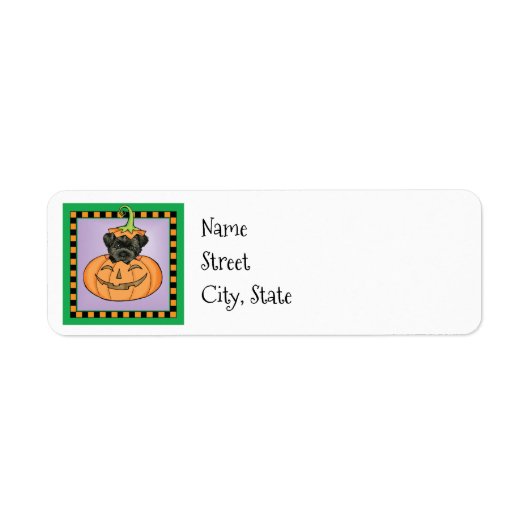 Halloween Brittany Label (Voorkant)