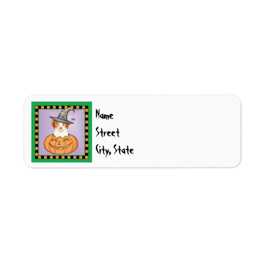 Halloween Brittany Label (Voorkant)