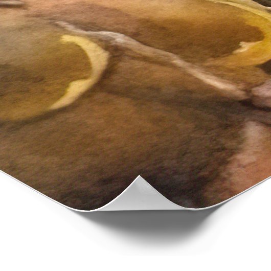 Halloween Brittany Spaniel met pompoenen eng Poster (Hoek)