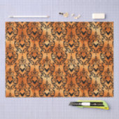 Halloween Brocade Spider Patroon Koper zwart Tissuepapier (Craft)