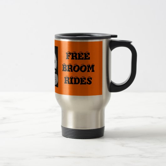 Halloween Broom Rides Travel Mug Reisbeker (Rechts)