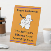 Halloween Brouwdrank Personaliseer Ghost Bat Sinaa Reclamebord Met Voetstuk (Insitu)