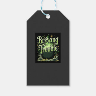 Halloween Brouwt Problemen Heks Ketel Toverdrank D Cadeaulabel