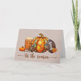 Halloween Brown herfstseizoen Kaart