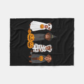 Halloween Brown Labrador Ghost Soky Chocolate Lab  Fleece Deken (Voorkant (Horizontaal))
