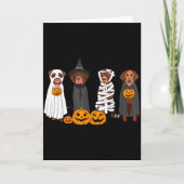 Halloween Brown Labrador Ghost Soky Chocolate Lab  Kaart (Voorkant)