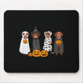Halloween Brown Labrador Ghost Soky Chocolate Lab  Muismat (Voorkant)