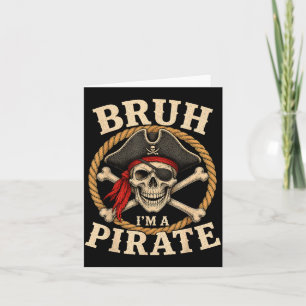 Halloween bruh een piratenskelet kostuum mannen vr kaart