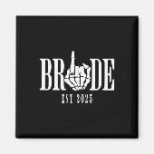 Halloween Bruid Bruidegom Skelet Chelorette Magneet (Voorkant)