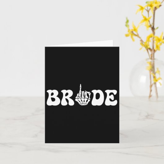 Halloween Bruid Bruidegom Skeleton Paar Match Kaart (Gele Bloem)