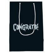 Halloween bruid en bruidegom dansen medium cadeauzakje (Achterkant)