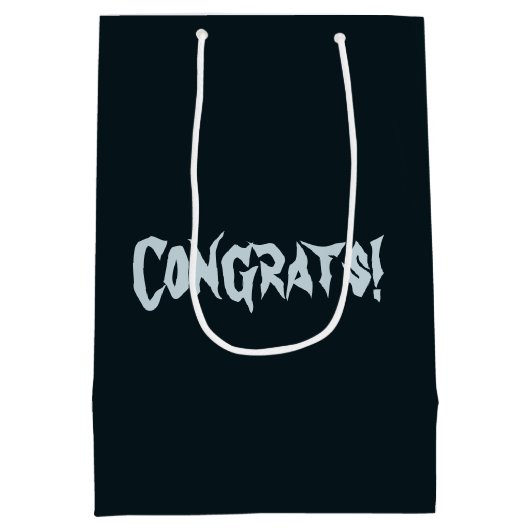 Halloween bruid en bruidegom dansen medium cadeauzakje (Achterkant)