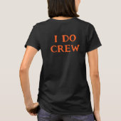 Halloween Bruid Ik Doe Bemanning Zwart En Oranje N T-shirt (Achterkant)