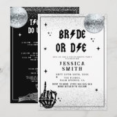 Halloween Bruid of Die Bachelorette Kaart (Voorkant / Achterkant)