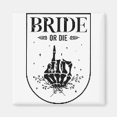 Halloween Bruid of Die Gotische Bachelorette Party Magneet (Voorkant)
