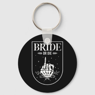 Halloween Bruid of Die Gotische Bachelorette Party Sleutelhanger