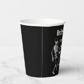 Halloween bruid of Die Skeleton vrijgezellenfeest Papieren Bekers (Rechts)