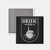 Halloween Bruid Of Sterf Goth Bachelorette-feest M Magneet (Voorkant / Achterkant)
