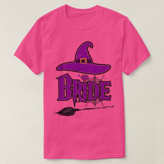 Halloween Bruid Trouw Bachelorfeest 3 T-shirt (Design voorkant)