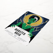 Halloween bruid van Frankenstein Monster Bash Folie Uitnodiging (Gedraaid)