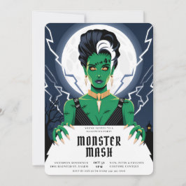 Halloween bruid van Frankenstein Monster Bash Kaart