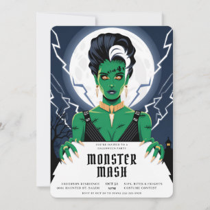Halloween bruid van Frankenstein Monster Bash Kaart