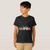 Halloween bruidegom bruid skelet hand bruiloft bac t-shirt (Voorkant volledig)