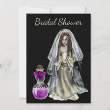 Halloween Bruids Douche Uitnodiging Love Potion