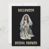 Halloween bruids douche uitnodiging Spooky bruid (Voorkant)