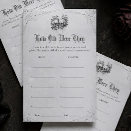 Halloween Bruidsdouche Raad de Leeftijd Spel
